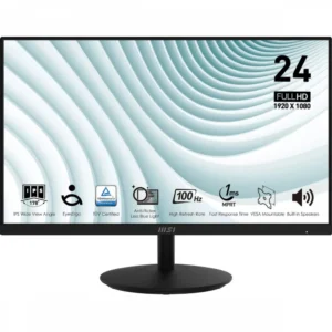Монитор MSI Pro MP242A 9S6-3PA1CT-205 23.8 ", IPS, Full HD 1920x1080 (16:9), 75 Гц