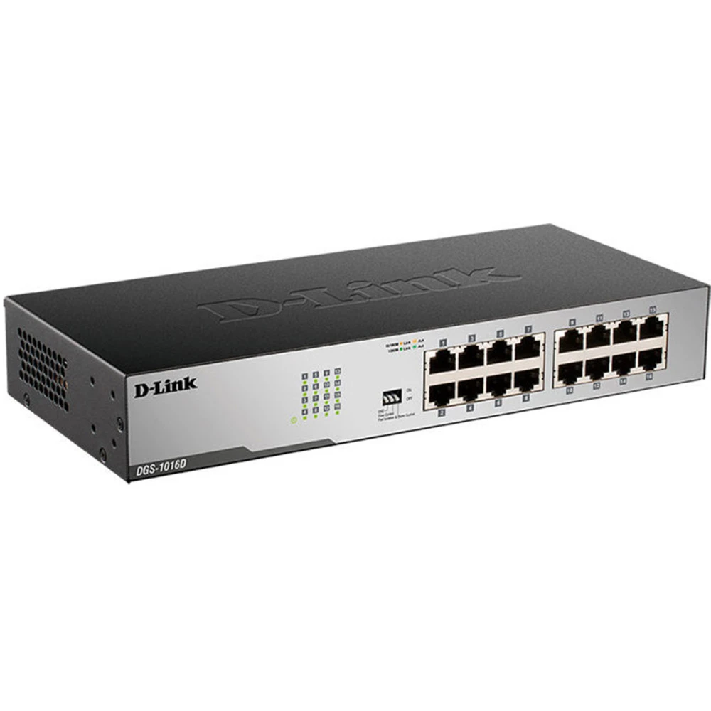 Коммутатор D-link DGS-1016D/I1A 1000 Base-TX (1000 мбит/с)