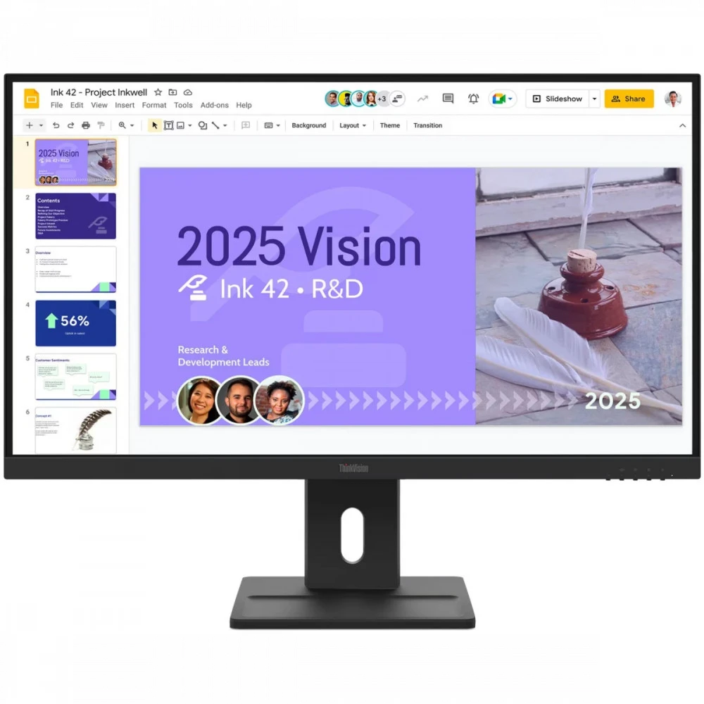 Монитор Lenovo ThinkVision E27q-40 64BDGAS4CB 27 ", IPS, Quad HD 2560x1440 (16:9), 100 Гц