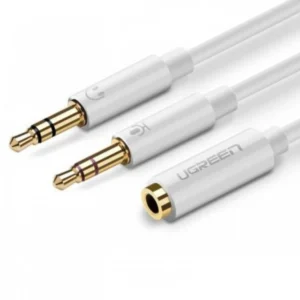Кабель интерфейсный UGREEN AV140 20897 MINI JACK 3.5 (output) - MINI JACK 3.5 (input) x2
