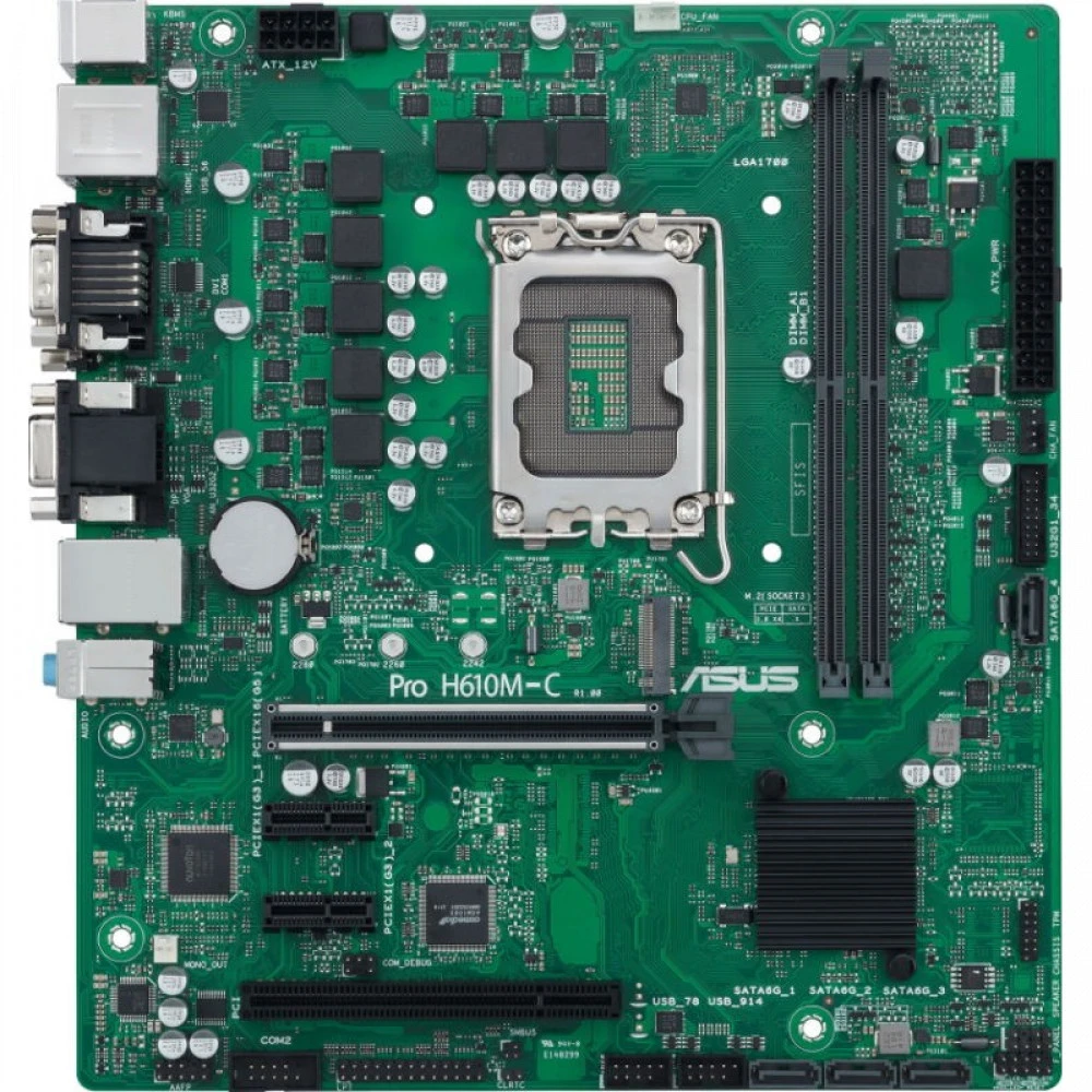 Материнская плата Asus Pro H610M-C-CSM 90MB1AT0-M0EAYC Micro-ATX, LGA 1700