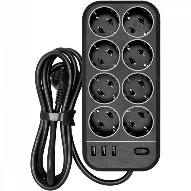 Распределитель питания Powercom SP-08 USB03AB 3,0 M