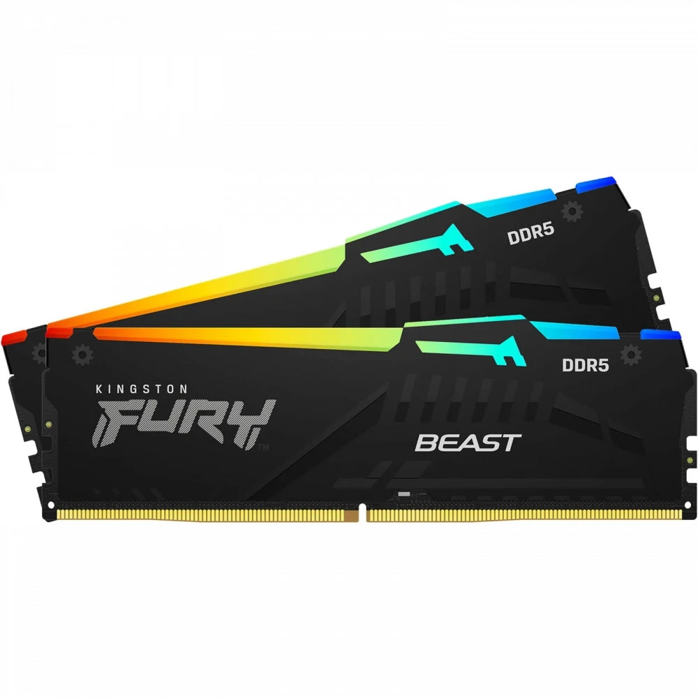 ОЗУ Kingston 2x32GB KF552C40BBAK2-64 DIMM, DDR5, 64 Гб (2 х 32 Гб), 5200 МГц