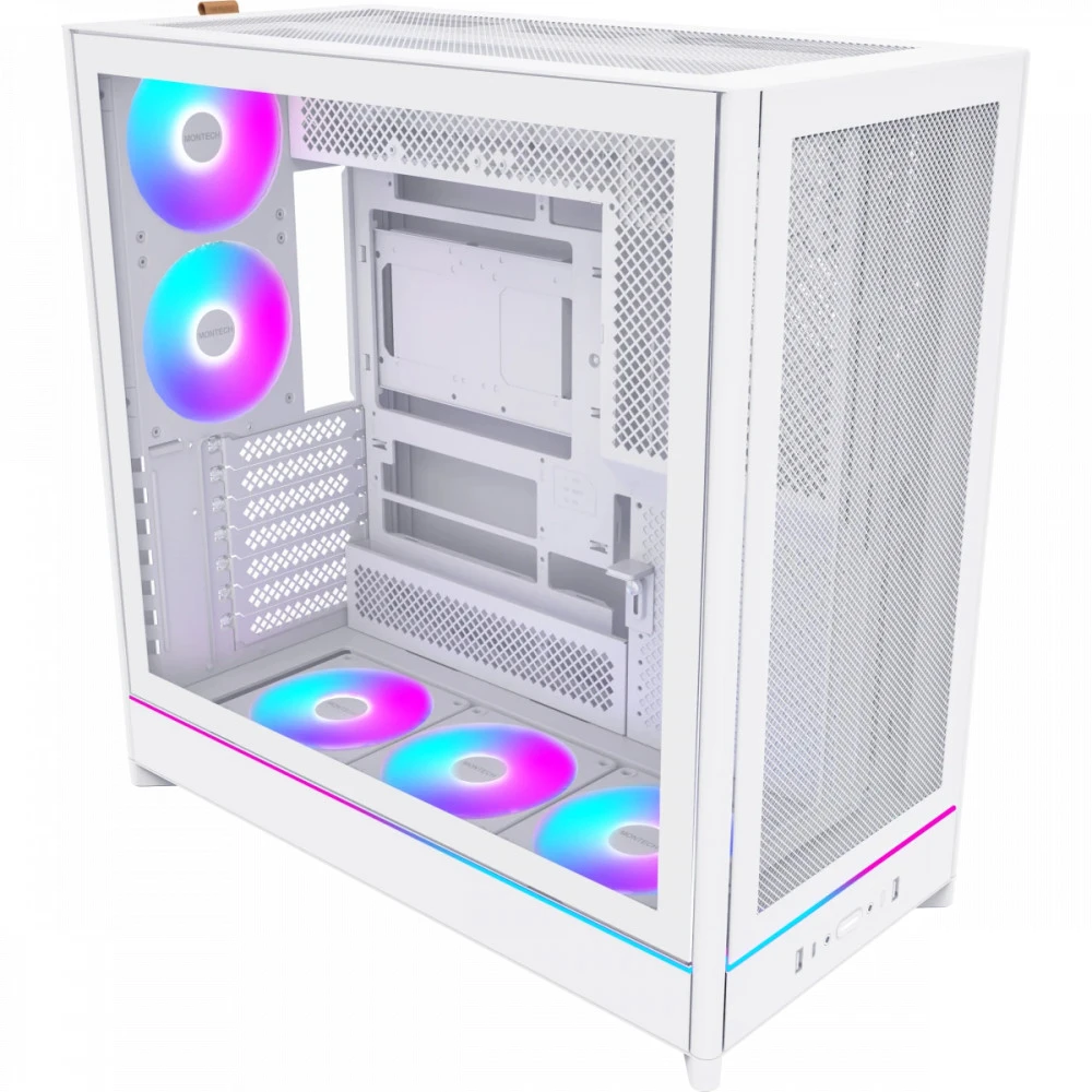 Корпус Montech HS01 PRO WHITE Игровые, Mid-Tower
