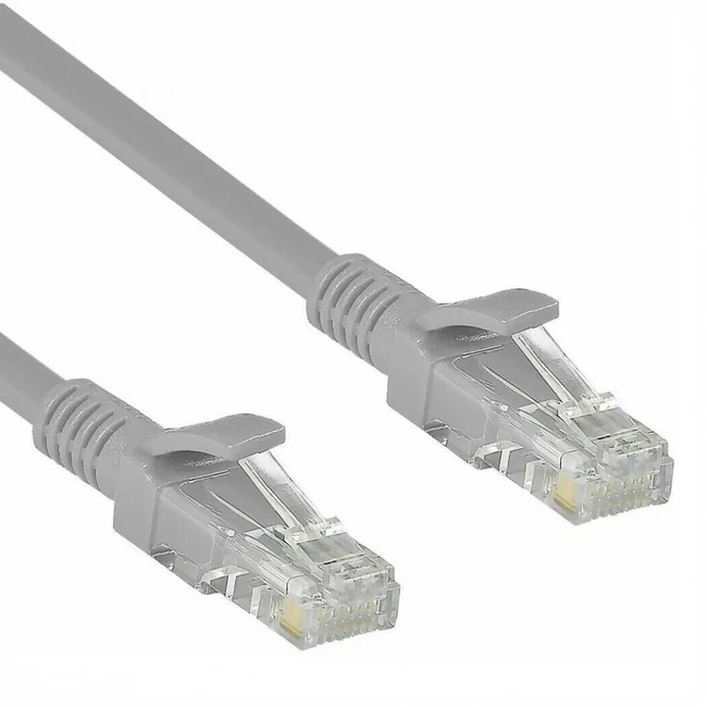Патч-корд ExeGate UTP-RJ45-RJ45-5e-7,5M-GY EX190990RUS