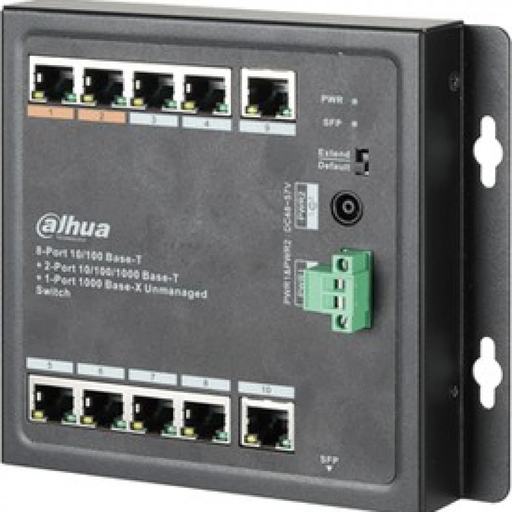 Коммутатор Dahua DH-PFS3111-8ET-96-F 1000 Base-T (1000 мбит/с), 1 SFP порт