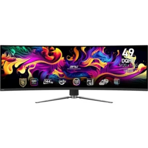 Монитор MSI MPG491CQP 49 ", QD-OLED, Dual Quad HD 5120x1440 (32:9), 144 Гц