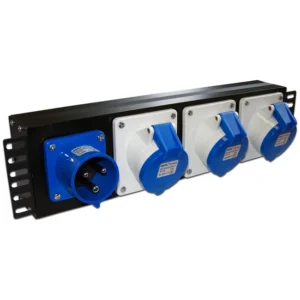 Распределитель питания LANMASTER Блок розеток 19" однофазный, 1х3 IEC309, 32A 250V TWT-PDU-32AI9-1P