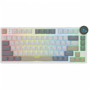Клавиатура Royal Kludge N80 Pearly Dawn (Red Switch) 6977576550663 Беспроводная, Bluetooth
