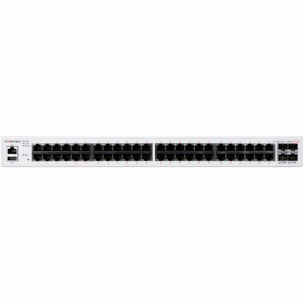 Коммутатор Fortinet FortiSwitch-448E-FPOE FS-448E-FPOE 1000 Base-T (1000 мбит/с), 4 SFP порта