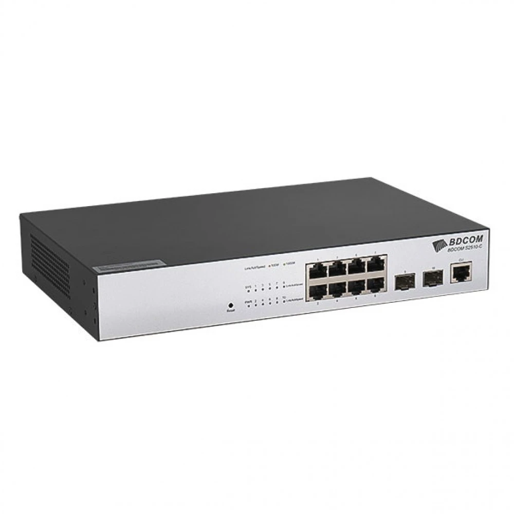 Коммутатор BDCOM S2510-C 1000 Base-TX (1000 мбит/с), 2 SFP порта