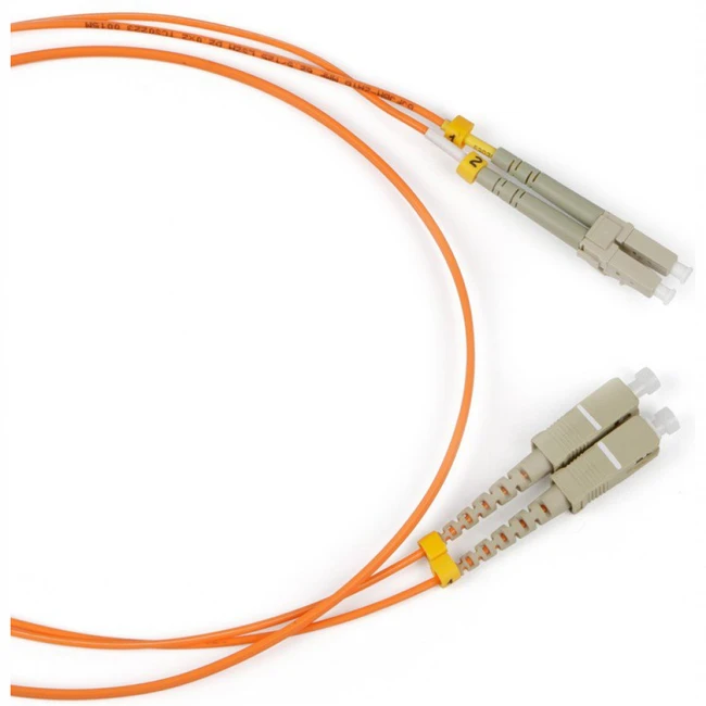 Оптический патч-корд Hyperline FC-D2-50-LC/PR-SC/PR-H-2M-LSZH-OR