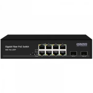 Коммутатор OSNOVO Гигабитный PoE SW-80802(150W) 1000 Base-TX (1000 мбит/с), 2 SFP порта