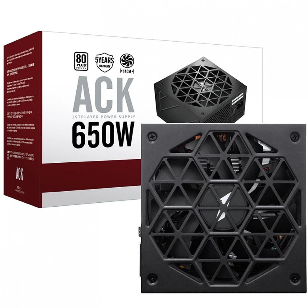 Блок питания 1STPLAYER HA-650AC1-BK 650 Вт