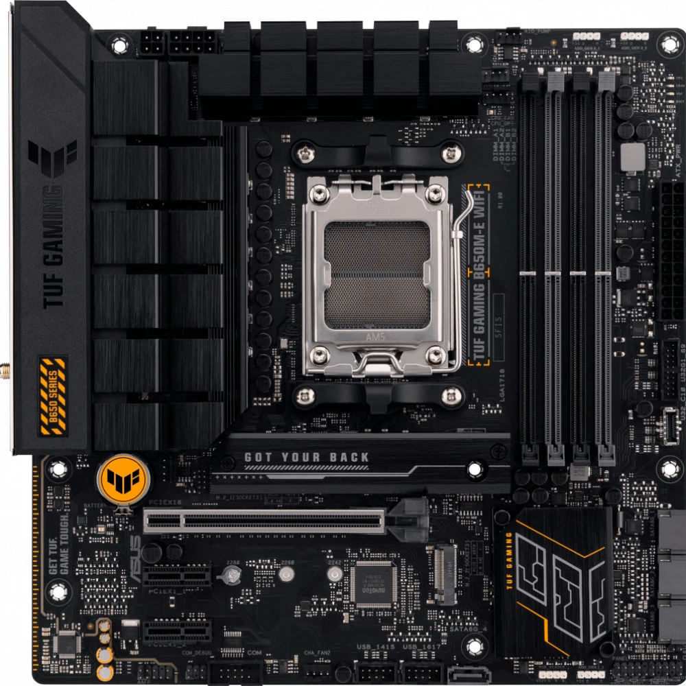 Материнская плата Asus TUF GAMING B650M-E WIFI Micro-ATX, AMD AM5