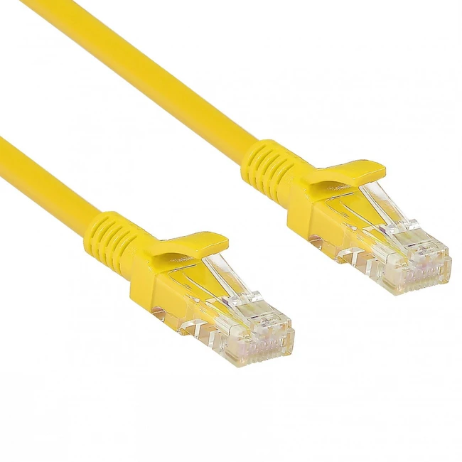 Патч-корд ExeGate UTP-RJ45-RJ45-5e-2M-YL EX258674RUS