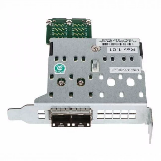 Аксессуар для сервера Supermicro переходная плата AOM-SAS3-8I8E-LP Ext. to Int. Mini-SAS HD