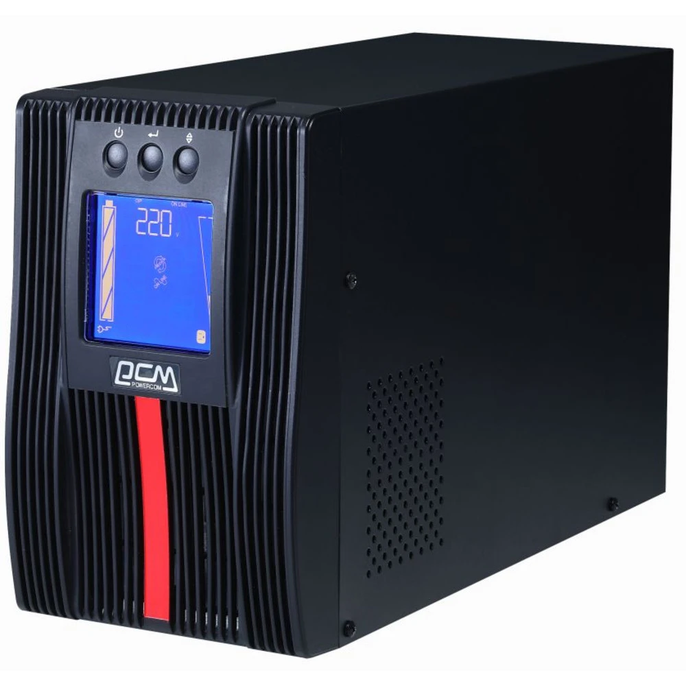 Источник бесперебойного питания Powercom MAC-1000 Двойное преобразование (On-Line), Напольный (Tower), 1000 ВА, 1000 Вт