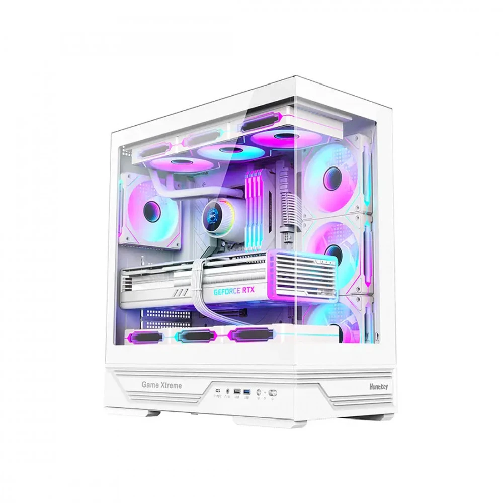 Корпус Huntkey GX760A White Игровые, Mid-Tower
