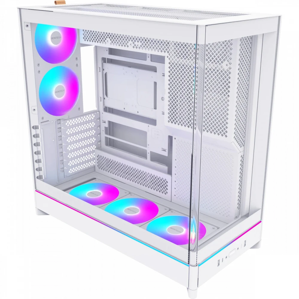 Корпус Montech HS02 PRO WHITE Игровые, Mid-Tower