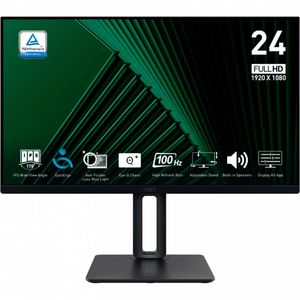 Монитор MSI Pro MP245PG 9S6-3PC19M-014 23.8 ", IPS, Full HD 1920x1080 (16:9), 100 Гц