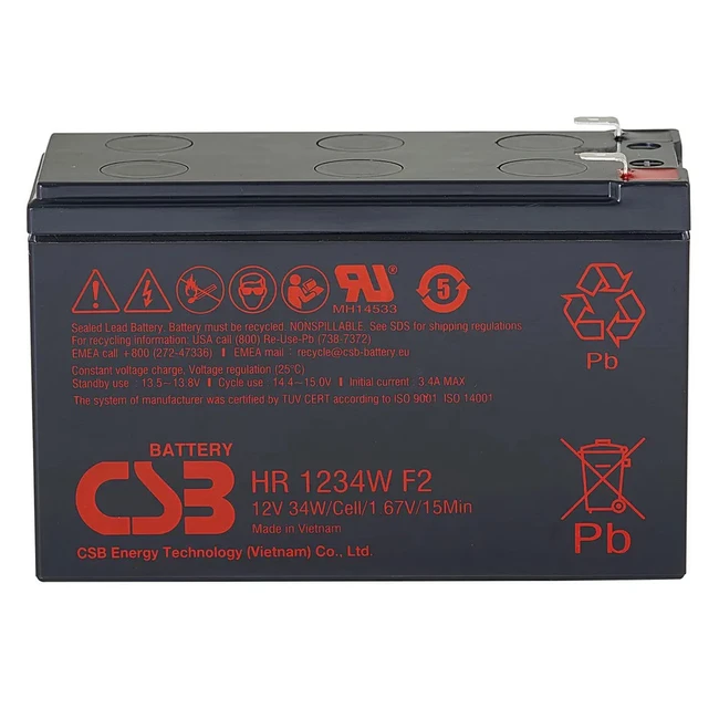 Сменные аккумуляторы АКБ для ИБП CSB HRL-1234W 12 В