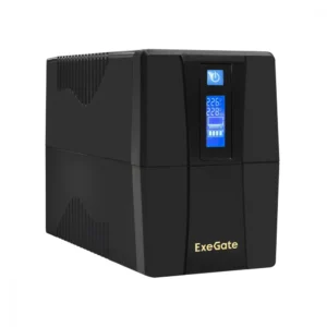 Источник бесперебойного питания ExeGate Power Smart ULB-650.LCD.AVR.4C13 EX292771RUS Линейно-интерактивные, Напольный (Tower), 650 ВА, 360 Вт