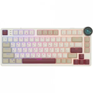 Клавиатура Royal Kludge N80 Rosy Clouds (Red Switch) 6977576550694 Беспроводная, Bluetooth