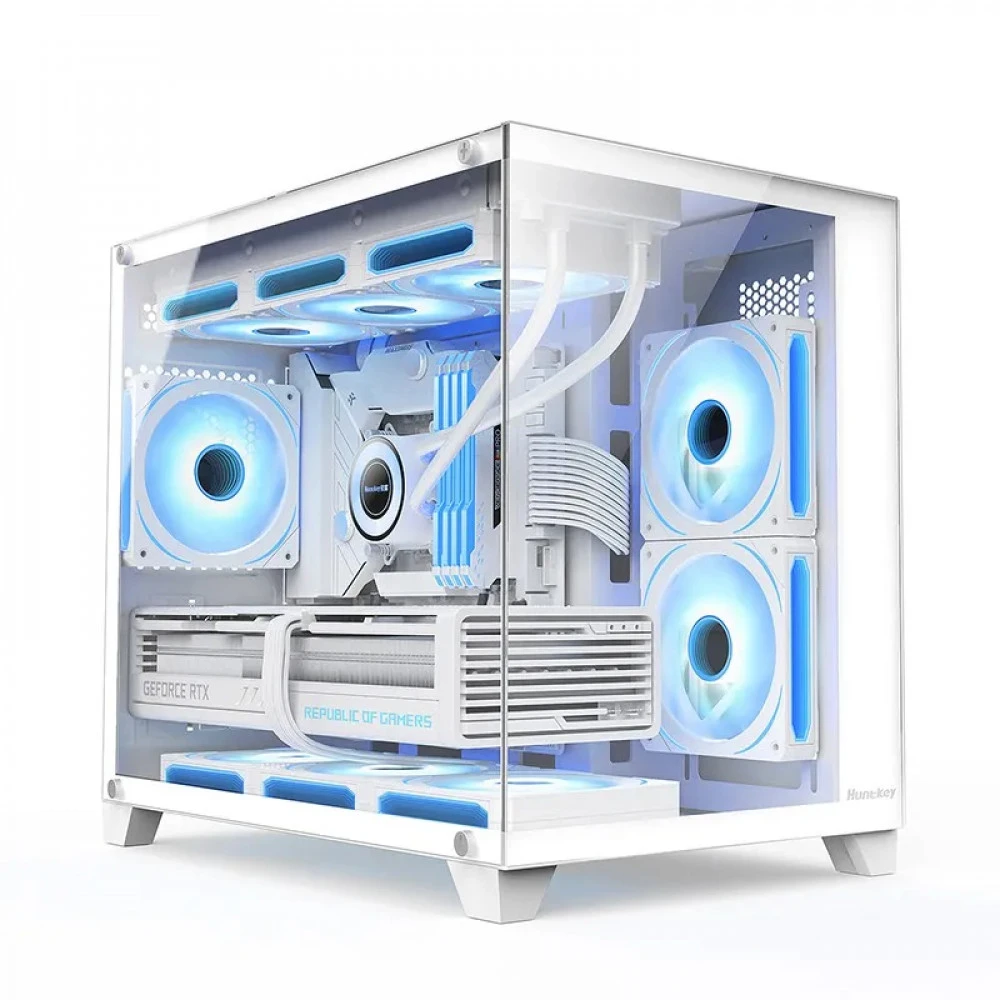 Корпус Huntkey S960 StormX White Игровые, Mini-Tower