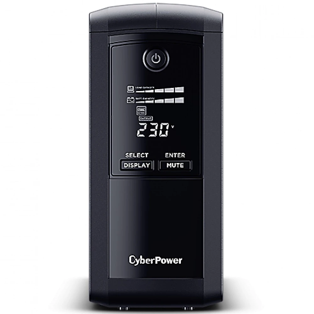 Источник бесперебойного питания CyberPower VP1000ELCD Линейно-интерактивные, Напольный (Tower), 1000 ВА, 550 Вт