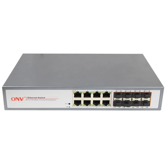 Коммутатор ONV ONV33168FM 1000 Base-TX (1000 мбит/с), 8 SFP портов