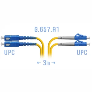 Оптический патч-корд SNR SNR-PC-LC/UPC-SC/UPC-DPX-A-3m
