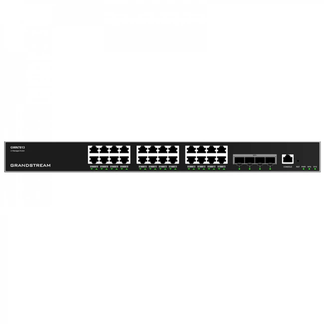 Коммутатор Grandstream GWN7813 1000 Base-T (1000 мбит/с), 4 SFP порта