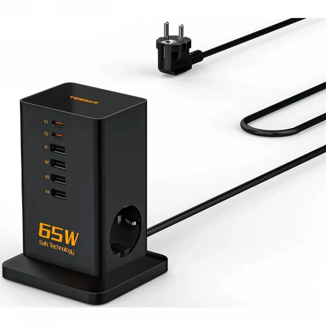Распределитель питания Tessan TS-FS02DE00 Black