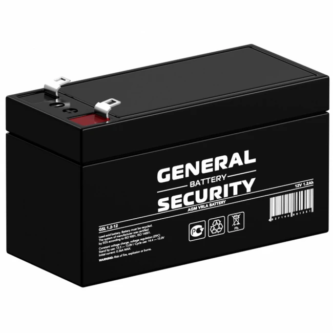 Сменные аккумуляторы АКБ для ИБП General Security GSL1.2-12 GENERAL SECURITY 12 В