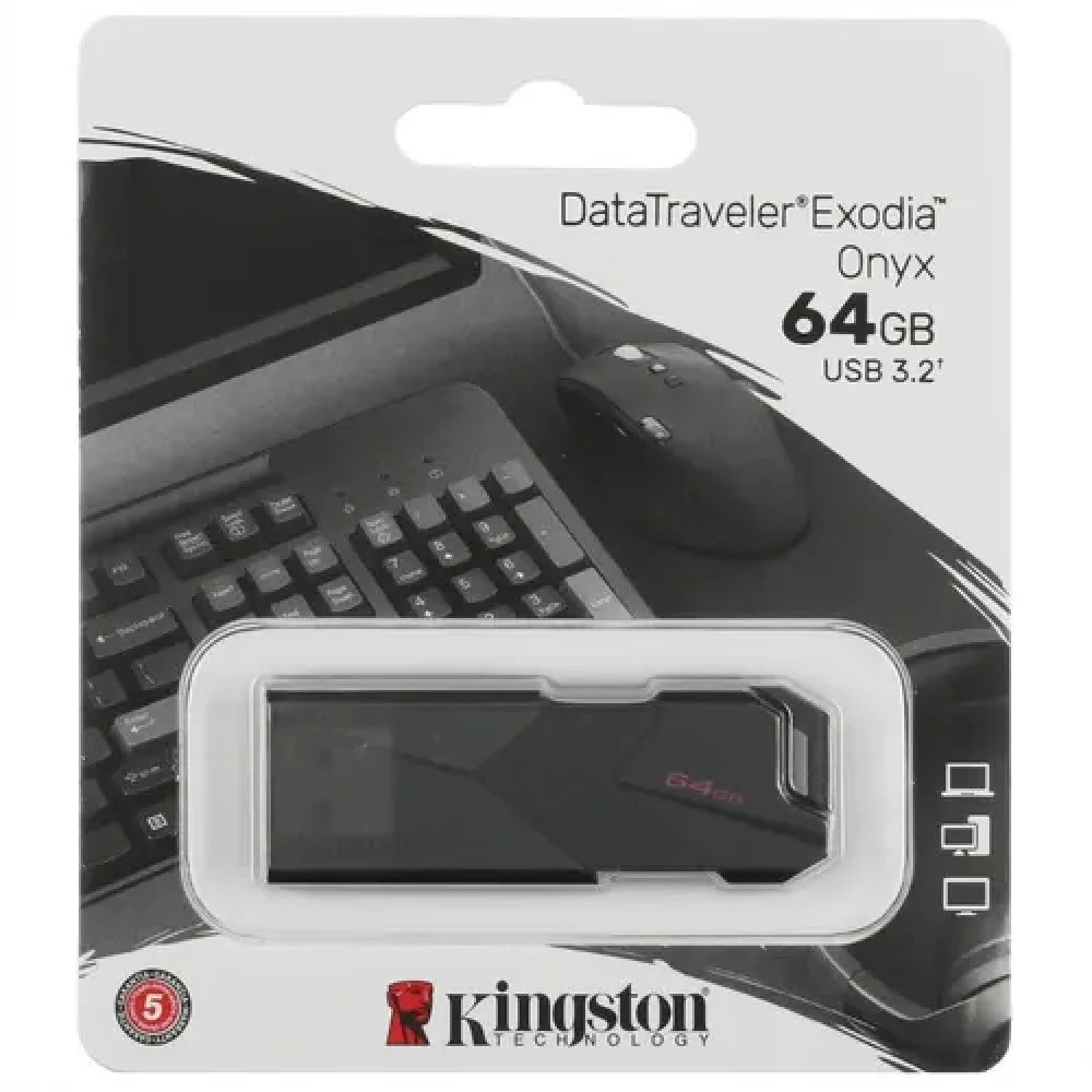 USB флешка (Flash) Kingston DataTraveler Exodia Onyx DTXON/64GB 64 ГБ