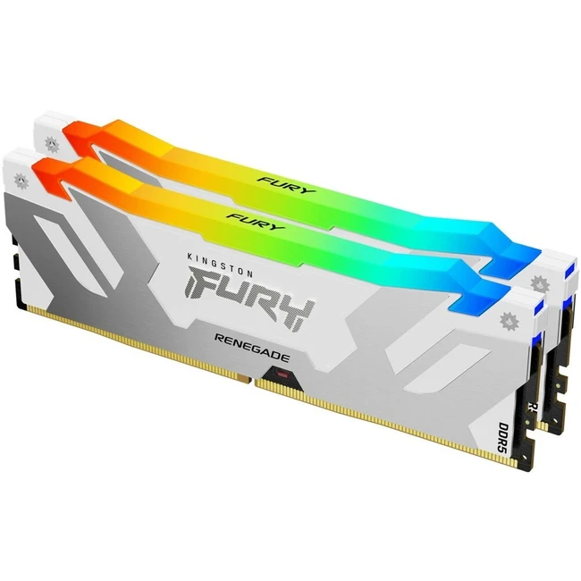 ОЗУ Kingston FURY Renegade RGB White XMP KF564C32RWAK2-32 DIMM, DDR5, 32 Гб (2 х 16 Гб), 6400 МГц