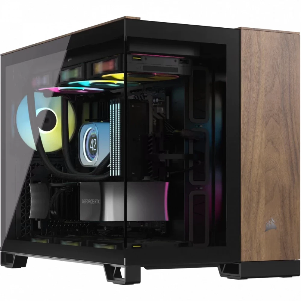 Корпус Corsair 2500X Black - Walnut Wood CC-9011286-WW Игровые, Mid-Tower