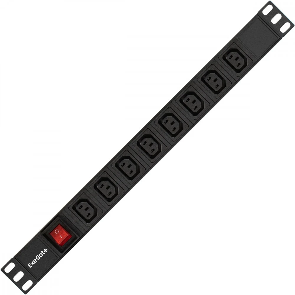 Аксессуар для серверного шкафа ExeGate Блок розеток горизонтальный ServerPro (19",1U, 8 IEC 320 C13) EX280854RUS
