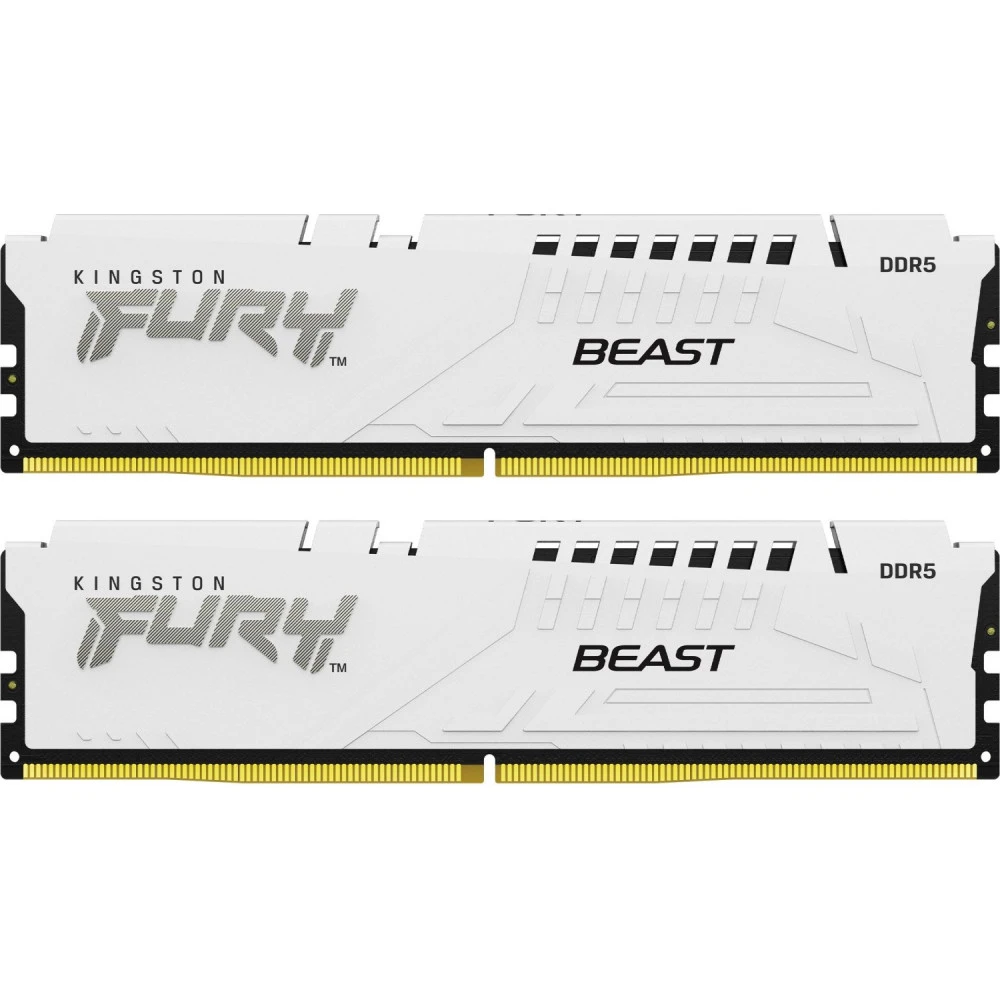 ОЗУ Kingston Fury Beast White KF556C40BWK2-32 DIMM, DDR5, 32 Гб (2 х 16 Гб), 5600 МГц