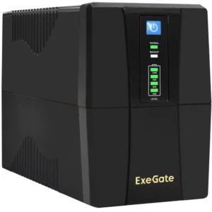 Источник бесперебойного питания ExeGate Power Back BNB-650 EP276528RUS Линейно-интерактивные, Напольный (Tower), 650 ВА, 360 Вт