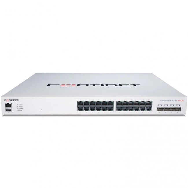 Коммутатор Fortinet FortiSwitch-424E-FPOE FS-424E-FPOE 1000 Base-T (1000 мбит/с), 4 SFP порта