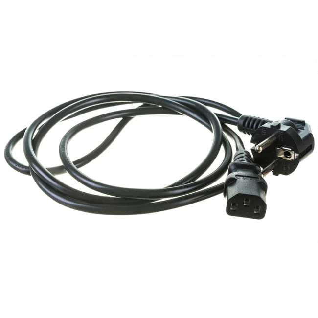 Кабель питания ЦМО с заземлением IEC 60320 C13/EU-Schuko R-10-Cord-C13-S-1.8