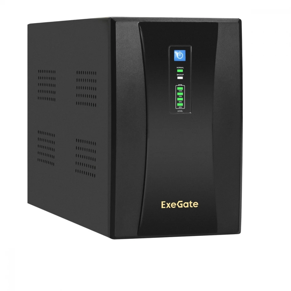 Источник бесперебойного питания ExeGate SpecialPro UNB-2200.LED.AVR.1SH.2C13.RJ.USB EX292611RUS Линейно-интерактивные, Напольный (Tower), 2200 ВА, 1300 Вт