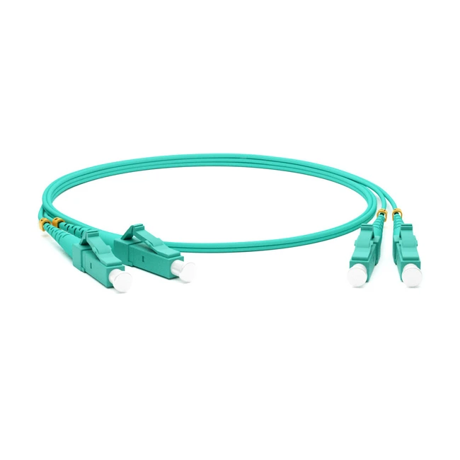Оптический патч-корд Hyperline FC-D2-503-LC/PR-LC/PR-H-20M-LSZH-AQ