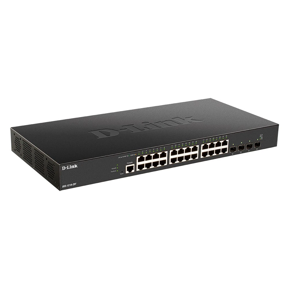 Коммутатор D-link DXS-1210-28T/A1A 10 GBase-T (10000 мбит/с), 4 SFP порта