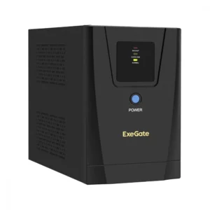 Источник бесперебойного питания ExeGate SpecialPro UNB-1200.LED.AVR.2SH.3C13.USB EX292794RUS Линейно-интерактивные, Напольный (Tower), 1200 ВА, 750 Вт