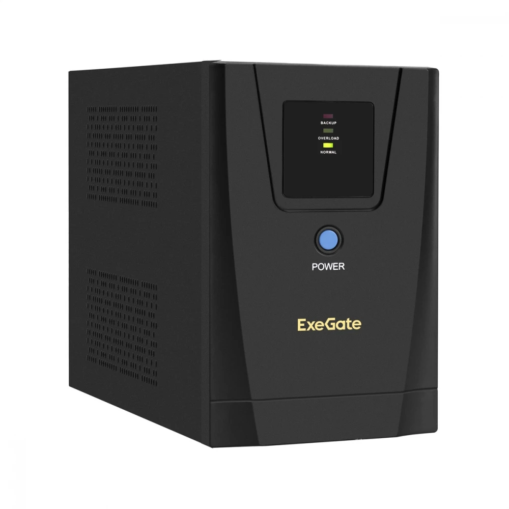 Источник бесперебойного питания ExeGate SpecialPro UNB-1200.LED.AVR.2SH.3C13.USB EX292794RUS Линейно-интерактивные, Напольный (Tower), 1200 ВА, 750 Вт