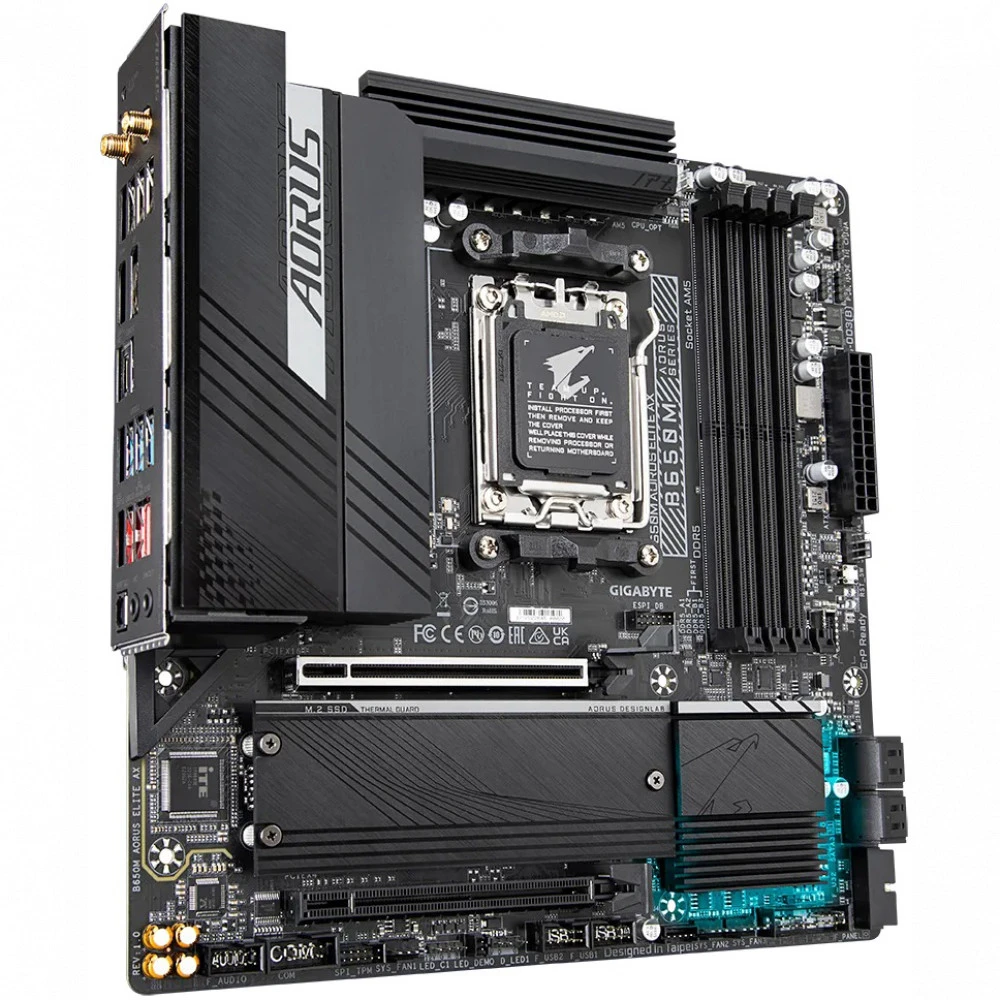 Материнская плата Gigabyte B650M AORUS ELITE AX Micro-ATX, AMD AM5
