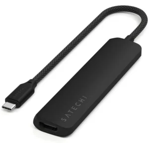 Док-станция Satechi 6-in-1 USB-C Slim Multiport Adapter Black ST-P6SK